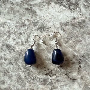 Elegant Blue Drop Earrings
